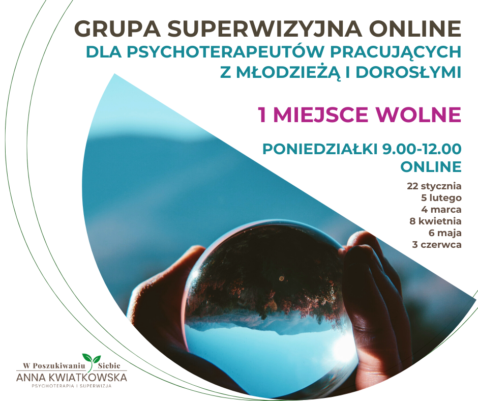 Superwizja grupowa dla terapeutów pracujących z dorosłymi i młodzieżą online